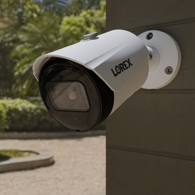 Lorex A4 4MP IP Wired Bullet Security Camera with Listen-In Audio and Smart Motion Detection