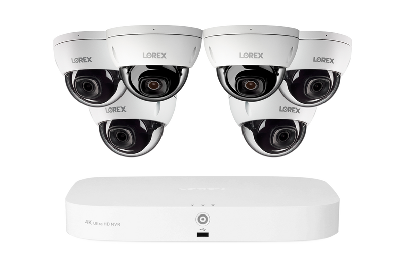 Lorex Fusion Series 4K 16 Camera Capable (8 Wired + 8 Fusion Wi-Fi) 2TB Wired NVR System with 4MP (2K) A4 IP Dome Cameras - White 6