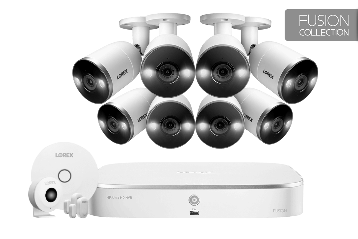 4K Ultra HD IP NVR Security Camera System With 8 IP Cameras