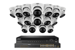 Lorex 4K (32 Camera Capable) 8TB Wired NVR System with Nocturnal 4 Smart IP Dome Cameras Featuring Motorized Varifocal Lens, Listen-In Audio and 30FPS Recording