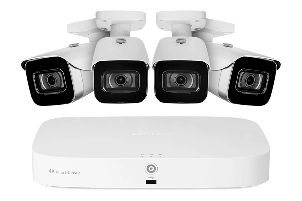 Lorex 4K 16-Camera Capable (8 Wired + 8 Fusion Wi-Fi) 2TB NVR System with 4 Bullet Cameras - Lorex Corporation