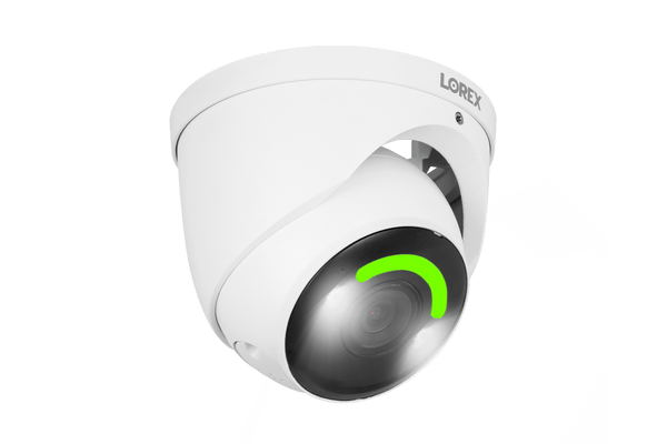 Lorex 4K Smart Security Lighting Deterrence Dome AI PoE IP Wired Camera - Lorex Corporation