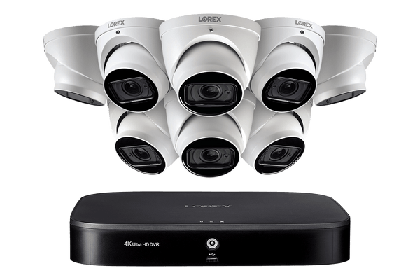 16-Channel 4K Ultra HD Home Security System with Eight 4x Optical Zoom Lens Security Cameras