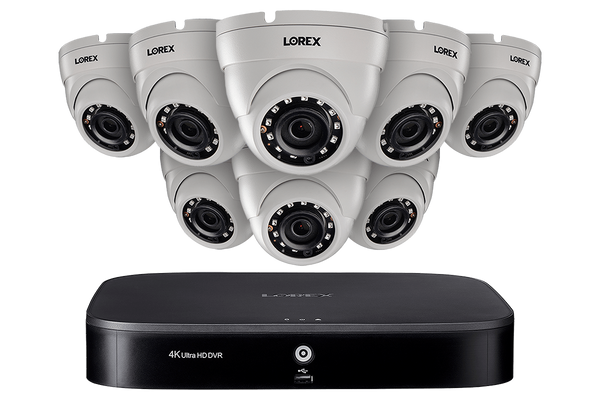 Home Security System with 4K DVR, Eight 1080p Outdoor Metal Cameras, 2TB Hard Drive, 130ft Night Vision