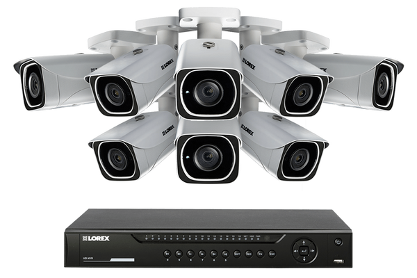 IP Camera System with 8 Ultra HD 4K Security Cameras & Lorex Cloud Connectivity