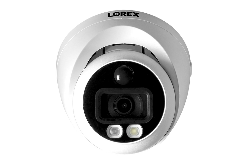 1080p HD 8-Channel Security System with 4 1080p Active Deterrence Security Cameras, Advanced Motion Detection and Smart Home Voice Control