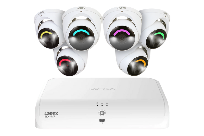 Lorex Fusion Series 4K 16 Camera Capable (8 Wired + 8 Fusion Wi-Fi) 2TB Wired System with H16 IP Dome Cameras - White 6