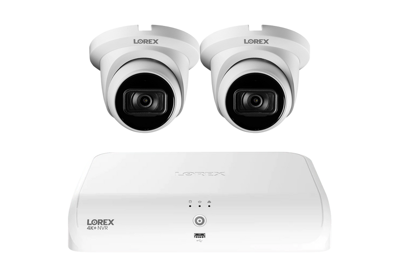 Lorex Fusion Series 4K+ 16 Channel (8 Wired + 8 Fusion Wi-Fi) 2TB Wired System with A14 Wired 4K IP Dome Cameras - White 2