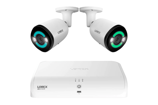 Lorex 4K+ 12MP 16 Camera Capable (8 Wired + 8 Fusion Wi-Fi ) 2TB Wired NVR System with H30 IP Bullet Cameras