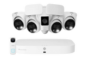 Lorex Fusion 4K 16 Camera Capable (8 Wired + 8 Wi-Fi) 2TB NVR System with 4 Smart Deterrence Dome Cameras, One 2K Wired Doorbell, and One 2K Floodlight - image 1 of 8