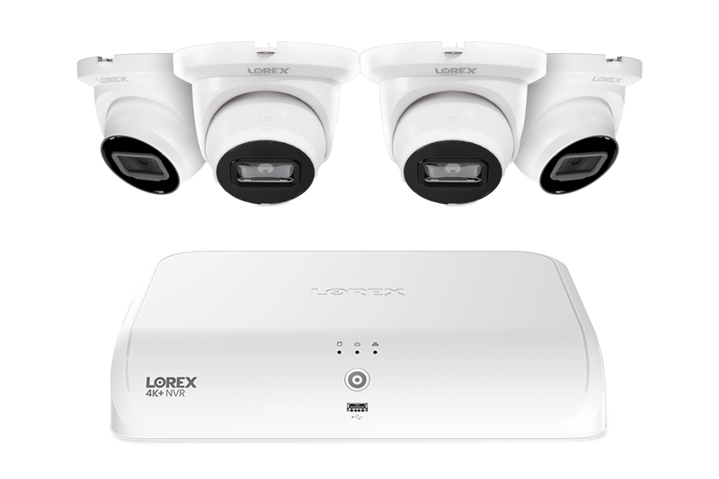 Lorex Fusion Series 4K+ 16 Channel (8 Wired + 8 Fusion Wi-Fi) 2TB Wired System with A4 Wired 2K IP Turret Cameras