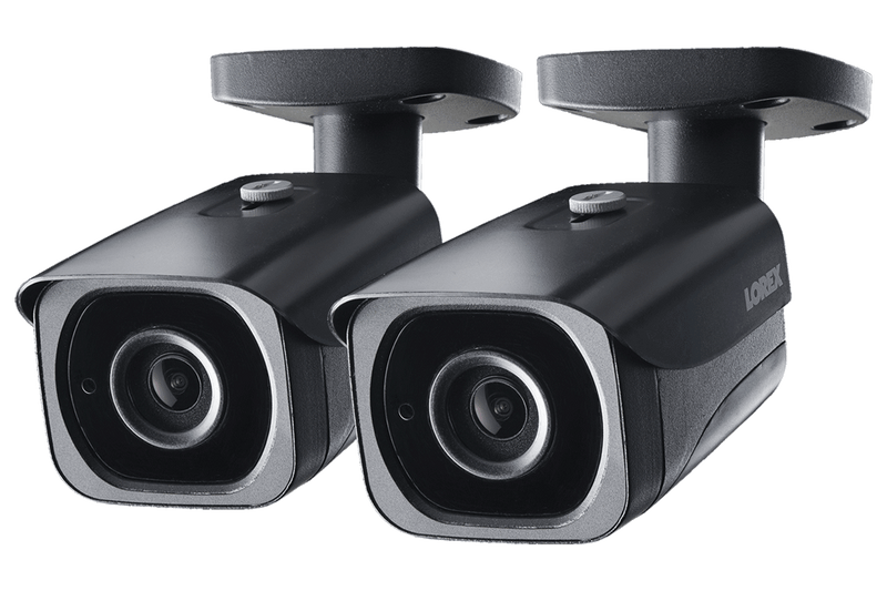 4K Ultra HD Resolution 8MP Outdoor IP Camera, 200ft Night Vision (2-pack)