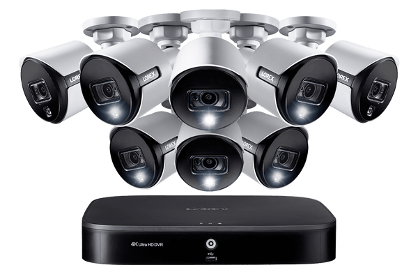 4K Ultra HD 16-Channel Security System with 8 Active Deterrence 4K (8MP) Cameras, Advanced Motion Detection and Smart Home Voice Control