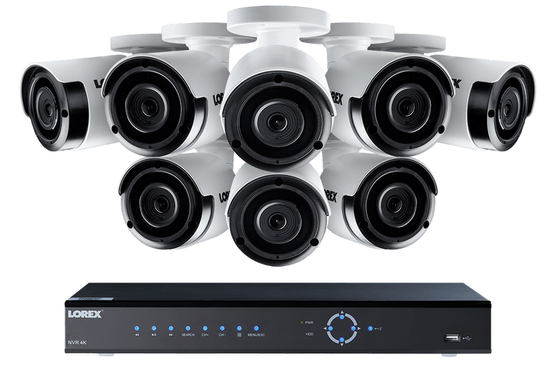 2K Super HD IP NVR security camera system with 2K (4MP) IP cameras, 130FT night vision