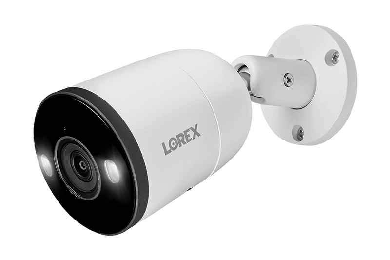 Lorex 4K IP Wired Bullet Security Camera with Smart Deterrence and Smart Motion Detection - Open Box