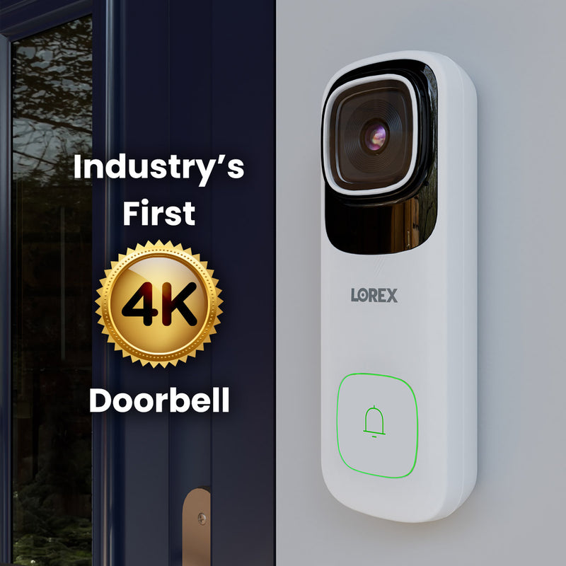 Lorex 4K Wired Video Doorbell with 2K Floodlight Wi-Fi Security Camera - Costco