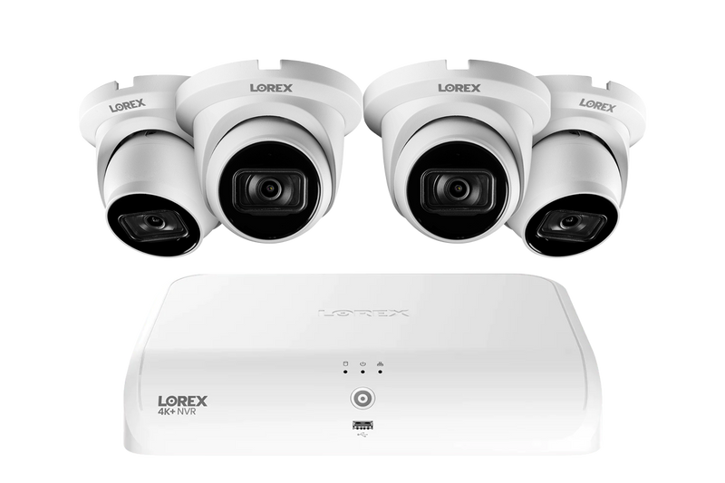 Lorex 4K Fusion 2TB Wired NVR System with 4K IP Dome Cameras