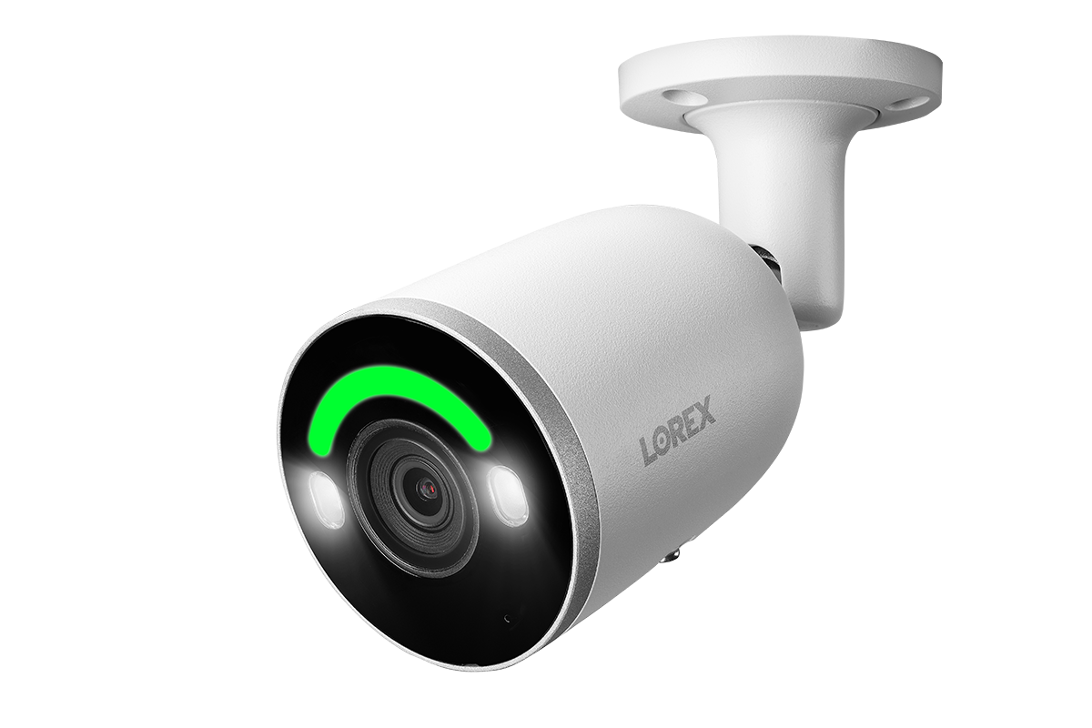 Lorex 4K IP Wired Bullet Security Camera With Smart Security Lighting