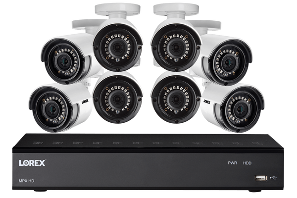 HD Security Camera System with Eight 1080p Bullet Cameras & Lorex Cirrus Connectivity