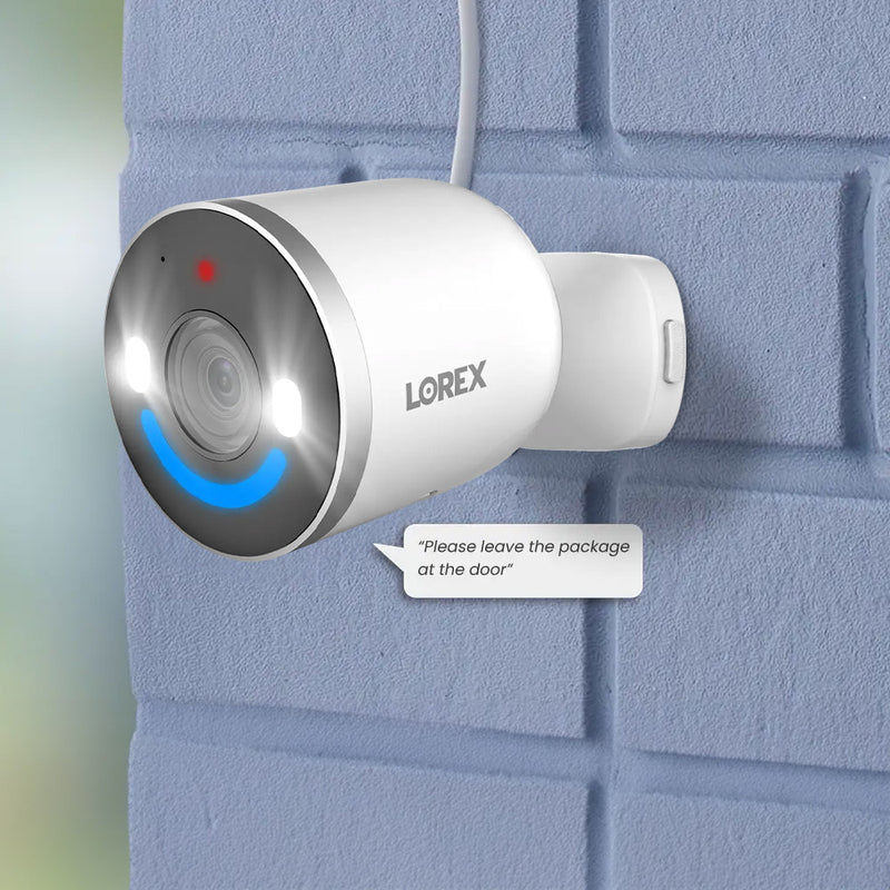 Lorex 2K Battery Video Doorbell and 4K Spotlight Indoor/Outdoor Wi-Fi 6 Security Camera