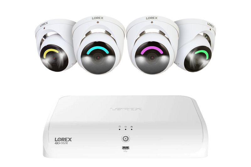 Lorex Fusion Series 4K 16 Camera Capable (8 Wired + 8 Fusion Wi-Fi) 2TB Wired System with H16 IP Dome Cameras - White 4