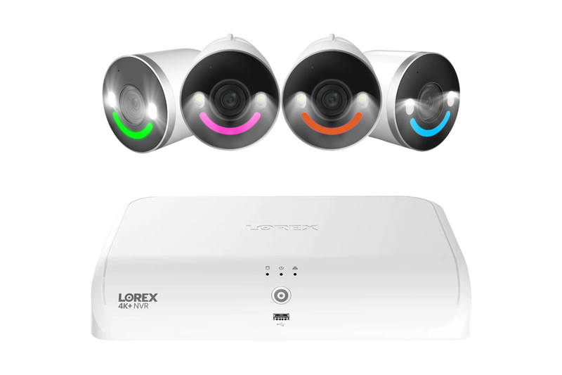 Lorex Fusion Series 4K+ 16 Channel (8 Wired + 8 Fusion Wi-Fi) 2TB Wired System with Spotlight Indoor/Outdoor Cameras - White 4