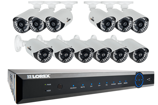 ECO6 24-Channel Real-time 960H Security DVR with 900TVL Weatherproof Bullet Cameras