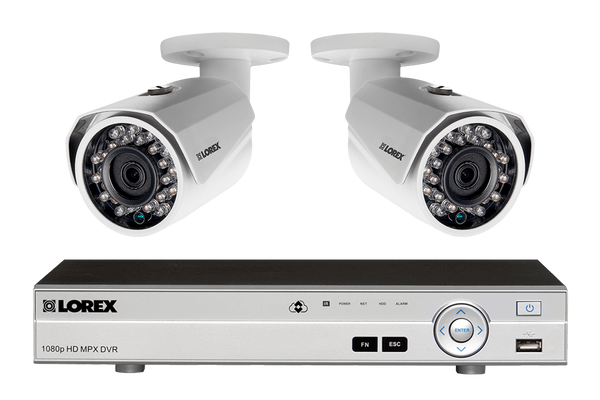 Home Security System with 2 HD 1080p Security Cameras featuring 150 Foot Night Vision