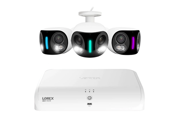 Lorex 4K 16 Camera Capable (8 Wired + 8 Fusion Wi-Fi ) 2TB Wired NVR System with Three H20 Dual Lens IP Cameras - Amazon