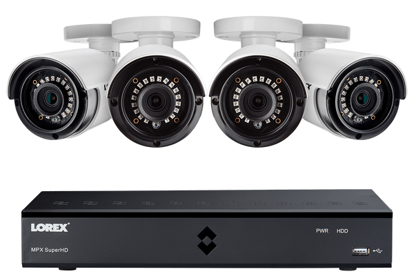 4-Camera Security System with 1TB Digital Video Recorder and 1080p Resolution