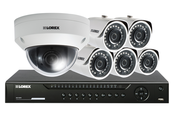 LNR600 Series HD NVR with SUPER HD 4MP Security Cameras, Pan-Tilt-Zoom Camera & Lorex Cloud Connectivity