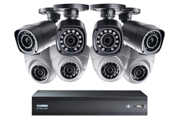 16 Channel Series Security DVR system with Lorex Cloud and 720p HD Cameras