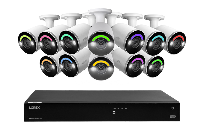 Lorex Fusion Series 4K 16 Camera Capable (Wired or Fusion Wi-Fi) 4TB Wired NVR System with Wired 4K IP Bullet Cameras - 12