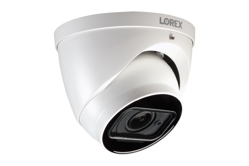 4K Ultra HD Motorized Varifocal Dome Security Camera with Color Night Vision