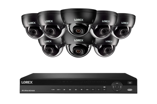 Lorex Fusion Series 4K 16 Camera Capable (Wired or Fusion Wi-Fi) 4TB Wired NVR System with 4MP (2K) A4 IP Dome Cameras