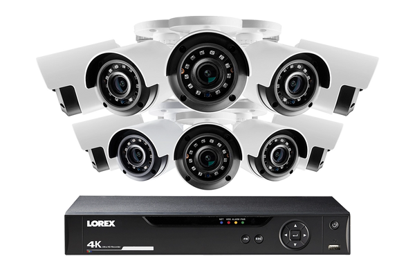 Lorex 4K 16-channel 4TB Wired DVR System with 10 Cameras