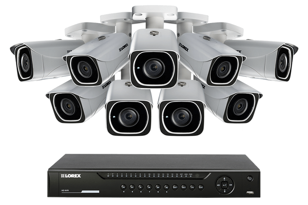 IP Camera System with 9 Ultra HD 4K Security Cameras & Lorex Cloud Connectivity