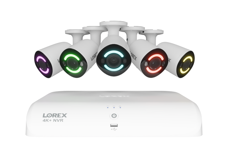 4K+ (12MP) IP Security Cameras with 16-Channel (8 Wired, 8 Wi-Fi) Fusion Recorder