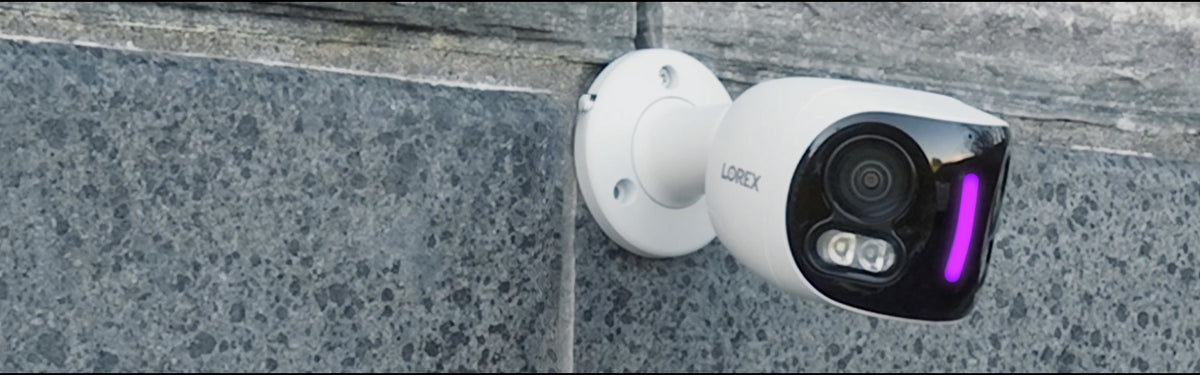 Lorex Cámara de seguridad profesional resistente a la intemperie para  interiores y exteriores, 1080P, panorámica de 360 grados, inclinación y  zoom con