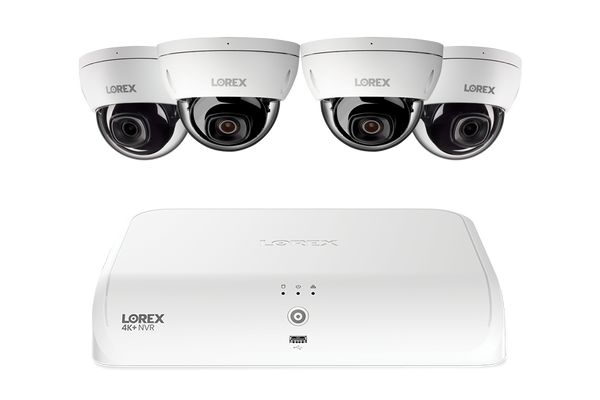 Lorex Fusion Series 4K 16 Channel (8 Wired + 8 Fusion Wi-Fi) 2TB Wired System with A4 Wired 2K IP Dome Cameras