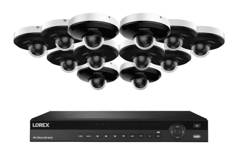 Lorex Elite Series 4K 16 Channel 4TB Wired System with P2 Wired 2K IP Mini PTZ Cameras