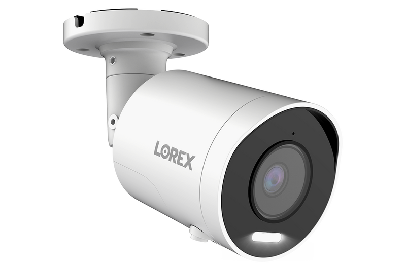 Lorex 4K (8MP) IP Wired Bullet Security Camera with Smart Deterrence and 2-Way Talk