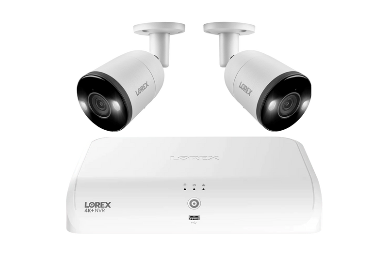 Lorex Fusion Series 4K 16 Camera Capable (8 Wired + 8 Fusion Wi-Fi) 2TB Wired System with H13 IP Bullet Cameras