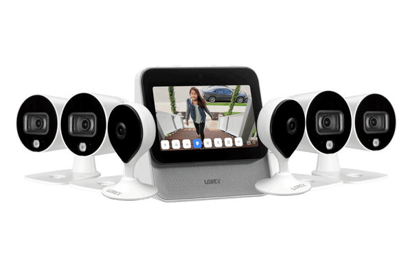 Lorex Smart Home Security Center with 2 Indoor and 4 Outdoor Wi-Fi Cameras