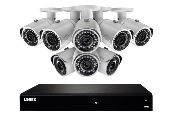 16 Channel Fusion NVR Security System with Eight 2K (5MP) Color Night Vision IP Cameras