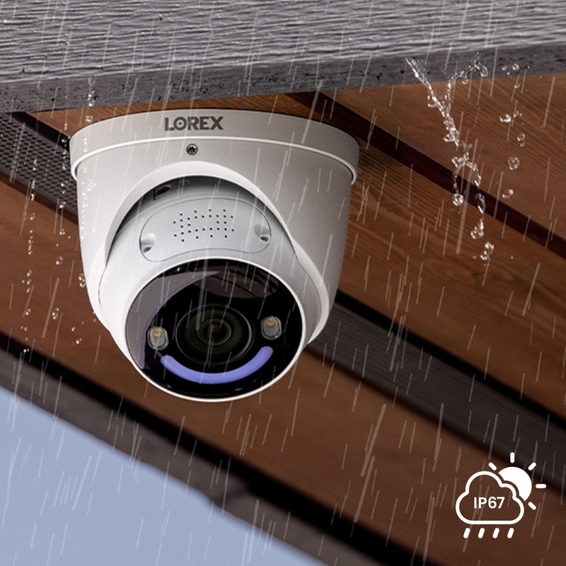 Lorex Fusion Series 4K 16 Camera Capable (8 Wired + 8 Fusion Wi-Fi) 2TB Wired System with H16 IP Dome Cameras