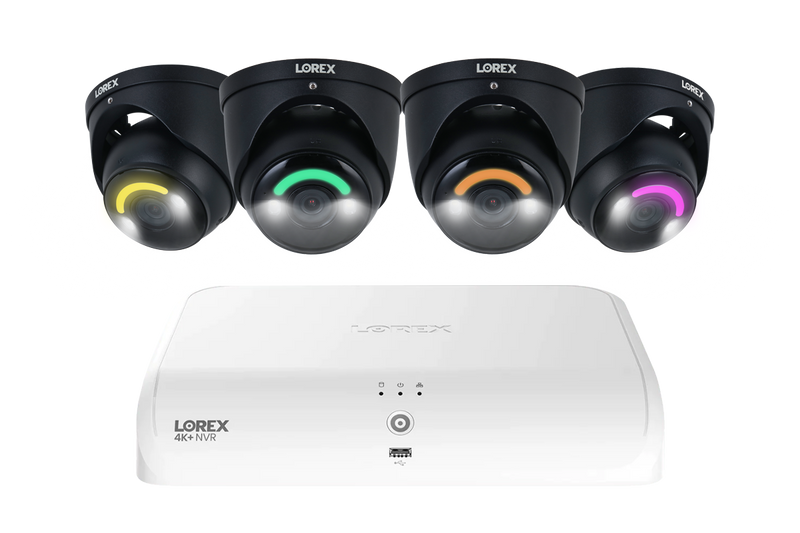 Lorex Fusion Series 4K 16 Camera Capable (8 Wired + 8 Fusion Wi-Fi) 2TB Wired System with H16 IP Dome Cameras - Black 4