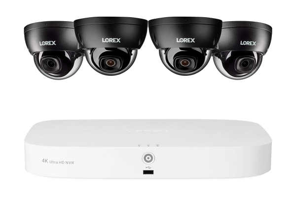 Lorex Fusion NVR with A10 (A Series) IP Dome Cameras - 4K 16-Camera Capable (8 Wired + 8 Wi-Fi Fusion) 2TB Wired System