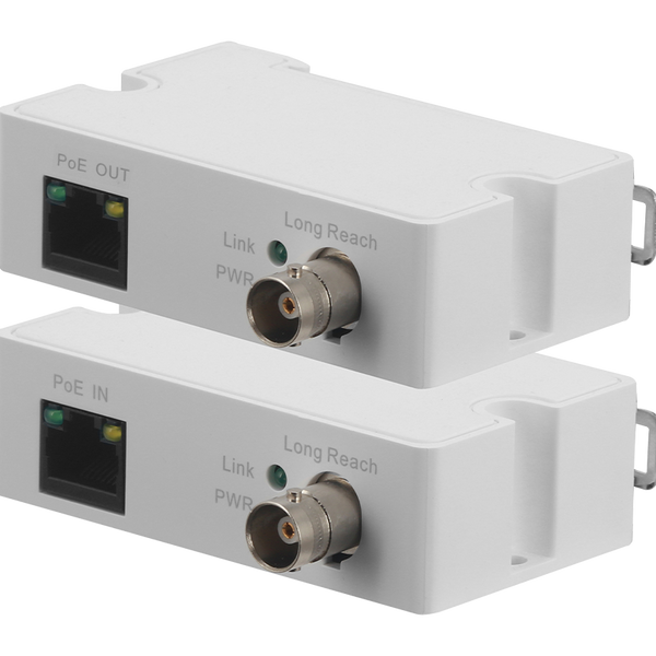 Coaxial to Ethernet Converter for PoE Cameras (Kit)