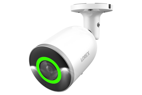 Lorex 4K IP Wired Bullet Security Camera with Smart Security Lighting and Smart Motion Detection